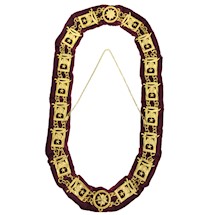 Shrine gold Chain Collar with lining