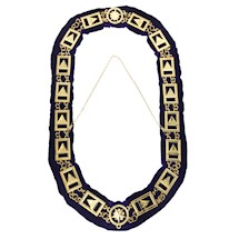 33RD Degree Scottish Rite gold Chain Collar purple lining