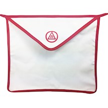 R.A.M. Red Trim Cloth Apron 14 x 16 inches - Set of 12