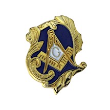 Masonic Lapel Button w/ Swirl Design