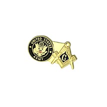 US Military & Masonic Lapel Pin