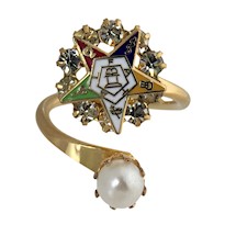 OES Ring with Pearl* adjustable