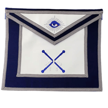 Masonic Officer Apron and Collar Set - Leather