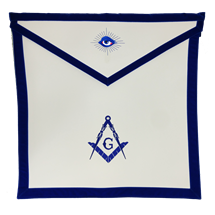 Texas Size Master Mason Apron | 16x16 Genuine Leather