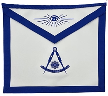 Past Master Apron - Royal Blue - Embroidered | Masonic Apron
