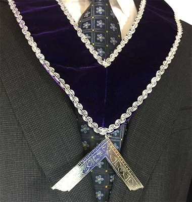 Satin Collar with jewel hanger