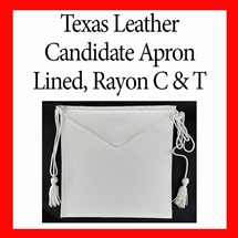 Masonic Candidate aprons - Leather 16 x 16 inches Sold the Dozen