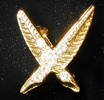 OES Secretary Charm Goldtone