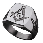 Masonic Ring - Classic Signet Style 