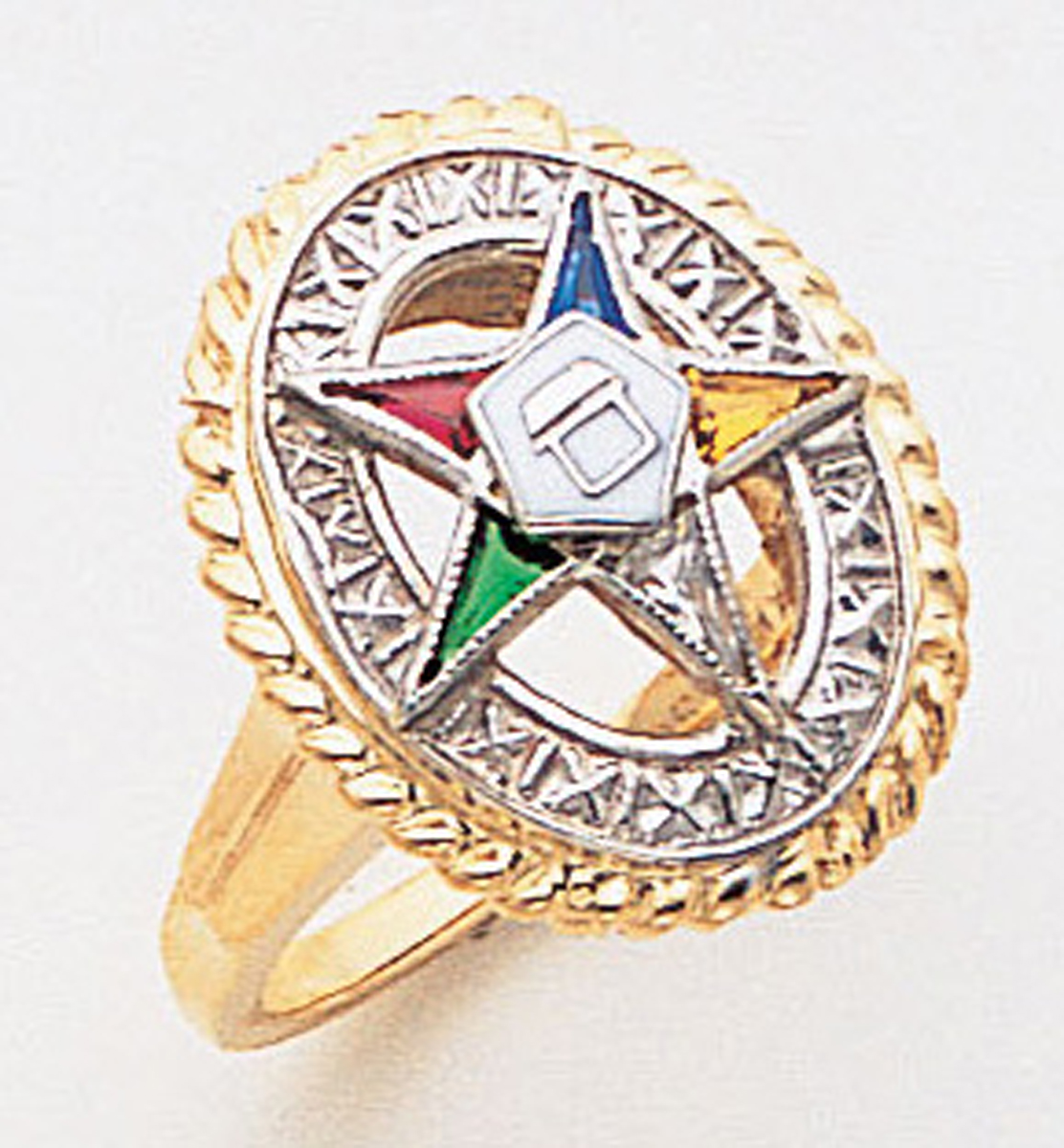 Gold Eastern Star Ring 5524