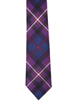 Tartan Wool Long Tie 58"