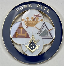 Cutout York Rite Auto Emblem