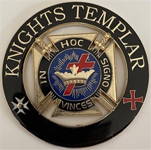Cutout Knights Templar Auto Emblem