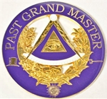 Past Grand Master 3" Metal cutout Auto Emblem