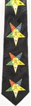 Black OES Tie with 5 Color Star