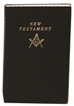 Masonic New Testament Bible Black cover