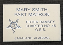 Magnetic Pocket Name Badge w/ Engraved Emblem 1 5/8 x 2 3/4