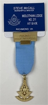 Slip-on Pocket Name Badge w/  One Loop for awards (Jewel NOT included)
