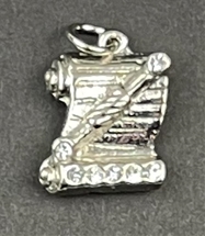OES Conductress Charm Silvertone