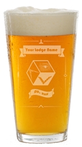 PM or Lodge 16 oz pint glass