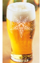 OES engraved Tulip Beer Glass
