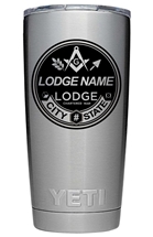 Custom Lodge 20 oz Yeti Tumbler