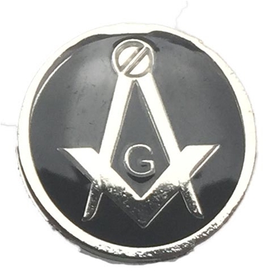 Masonic Button Covers Silvertone