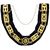 Royal & Select gold Chain Collar w purple lining