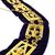 Royal & Select Masters gold Chain Collar with purple lining