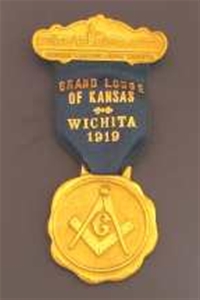 Antique Kansas Masonic Home 1919 Badge