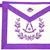 Past Master Purple Apron Emblem with Wreath