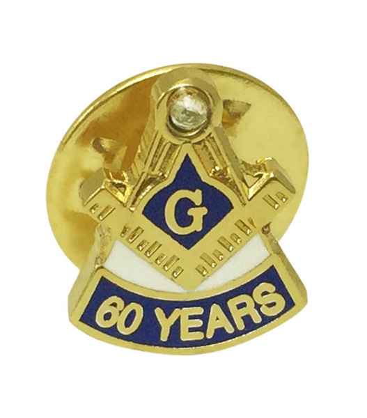 Masonic 50 Year Lapel Button