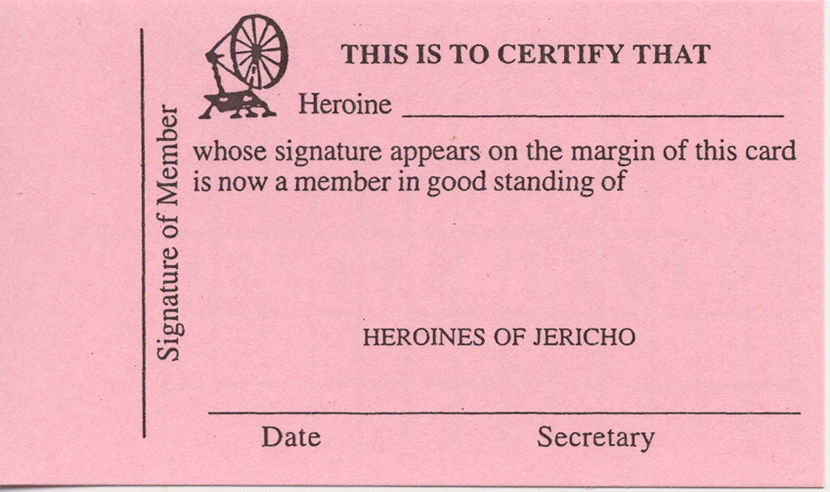 Heroines of Jericho Dues Cards (10)