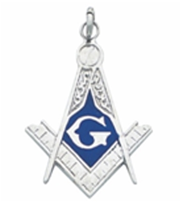 Masonic Pendant Sterling Silver
