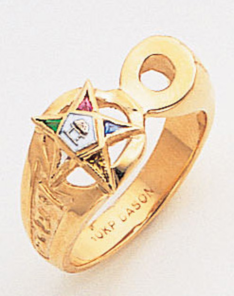 Order of the Eastern Star Ring Macoy Publishing Masonic Supply 8853