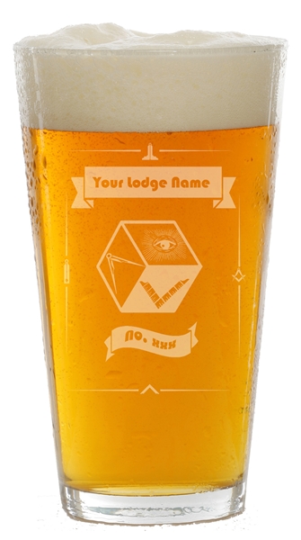 PM or Lodge 16 oz pint glass