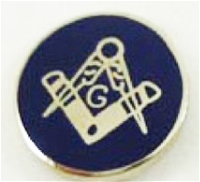 Round Masonic Lapel Pin