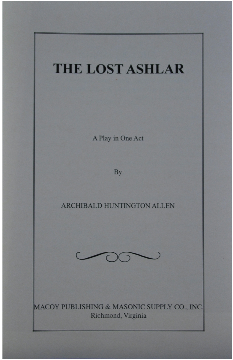 Lost Ashlar, The