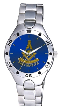 Past Master Watch w/ Emblem on Blue Face
