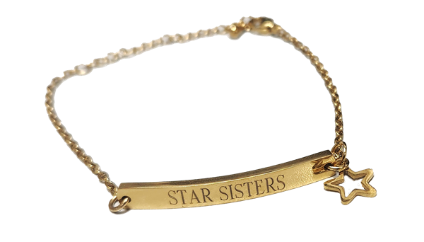 OES Star Engraved Bracelet