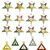 Order of the Eastern Star Worthy Matron officer jewel with enameled gold-tone finish