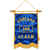 Custom Masonic Lodge Door Banner – Royal Blue Satin with Embroidery