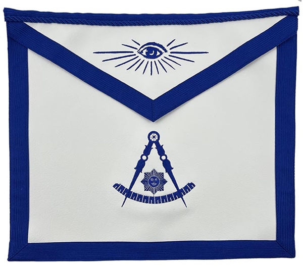 Past Master Apron - Royal Blue - Embroidered | Masonic Apron