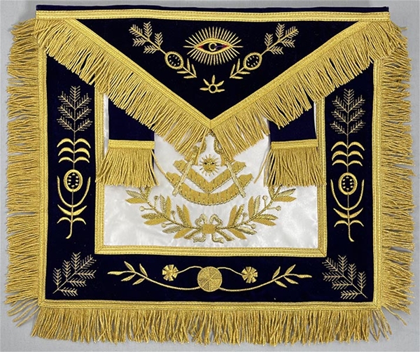 Grand Apron - Goldwork Bullion Emblem