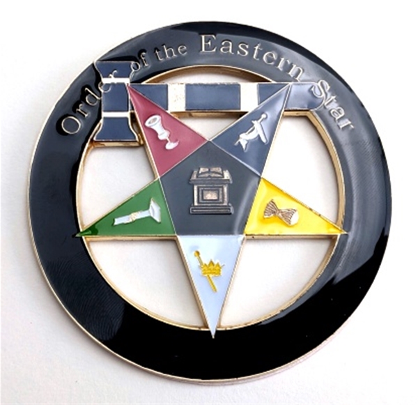 Cutout Worthy or Past Matron Auto Emblem (Black Circle)