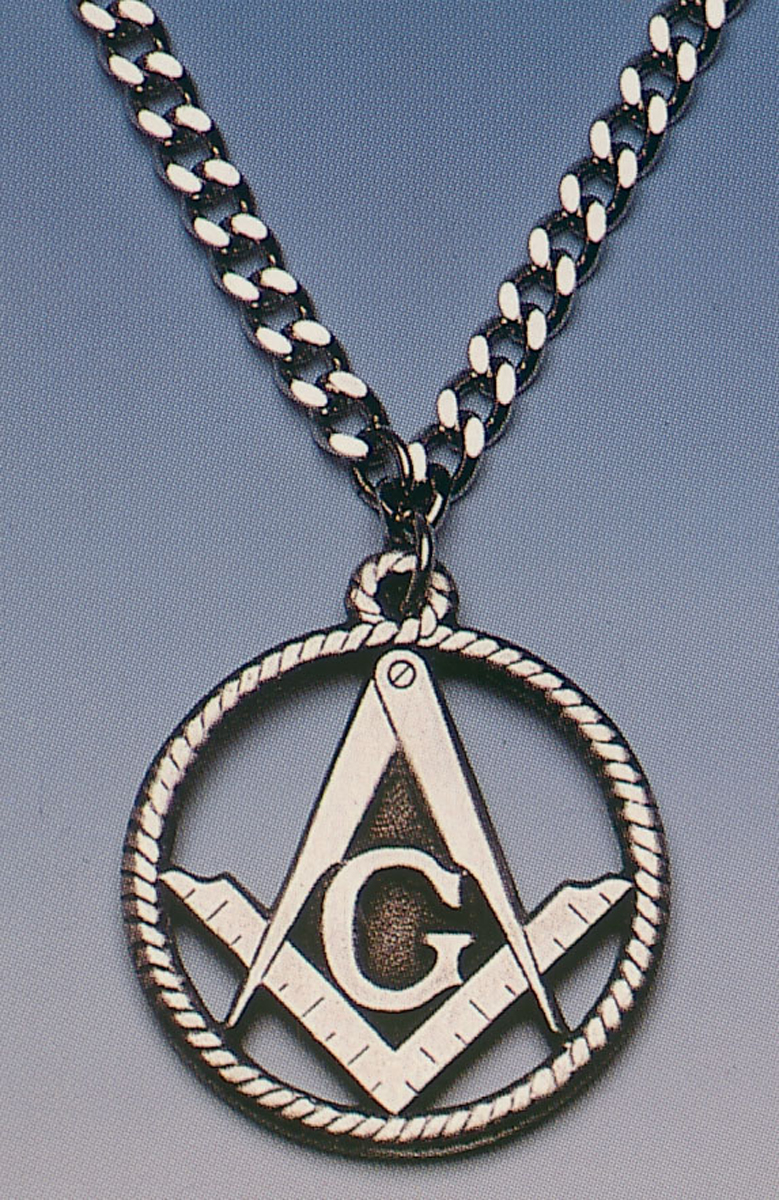 Masonic Necklace Pewter