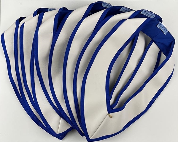 Macoy Lamtex Officer Collar trimmed in Royal blue