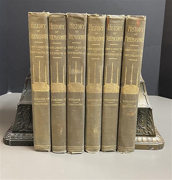The History of Freemasonry: Its Legends and Traditions, Its Chronological History  Vol 2-7  Mackey 1906 Deluxe edition